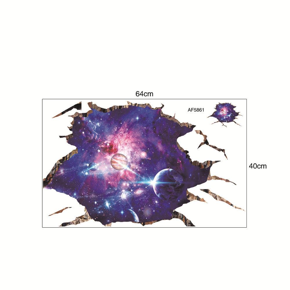 Transform Your Space: 3D Starry Sky Floor Sticker (40x64cm) - Dreamy-Designs Store Online