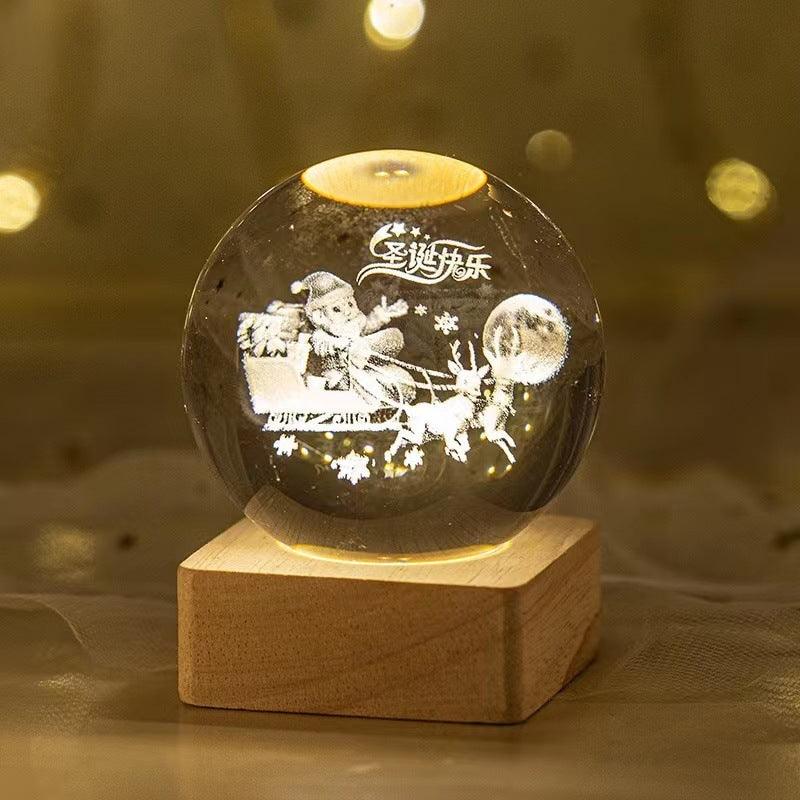 6 Designs: 3D Planet Crystal Ball Night Lamp | Cosmic Wonder - Dreamy-Designs Store Online