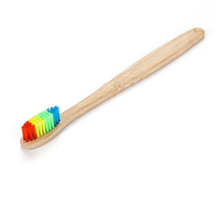 Rainbow Bamboo Toothbrush Set: 5 Eco-Friendly Oral Care Essentials - Dreamy-Designs Store Online