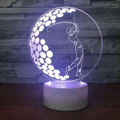 3D Night Light - Modern LED Touch/Remote Control Lamp (3W, 5V USB Powered) for Home, Hotel, Office (10,000 Hour Lifespan) - Dreamy-Designs Store Online