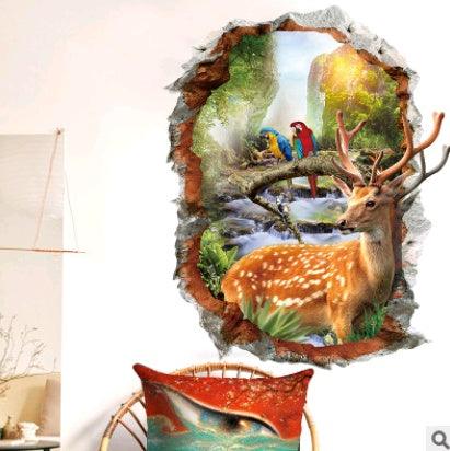 Three-dimensional 3D wall stickers, hole painting, landscape - Dreamy-Designs Store Online