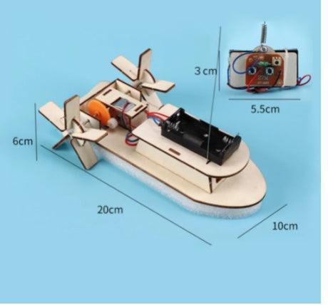 DIY Electric Hovercraft Kit: STEM Toy for Ages 4+ (5-Star Difficulty) - Dreamy-Designs Store Online