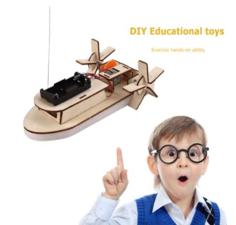 DIY Electric Hovercraft Kit: STEM Toy for Ages 4+ (5-Star Difficulty) - Dreamy-Designs Store Online