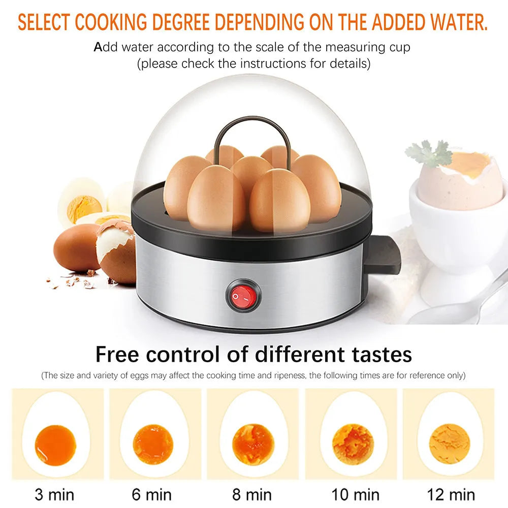 Multifunctional Egg Cooker Mini Egg Steamer (Home Fashion Style) / Stainless Steel & ABS / Picture Color / Breakfast Egg Steamer - Dreamy-Designs Store Online