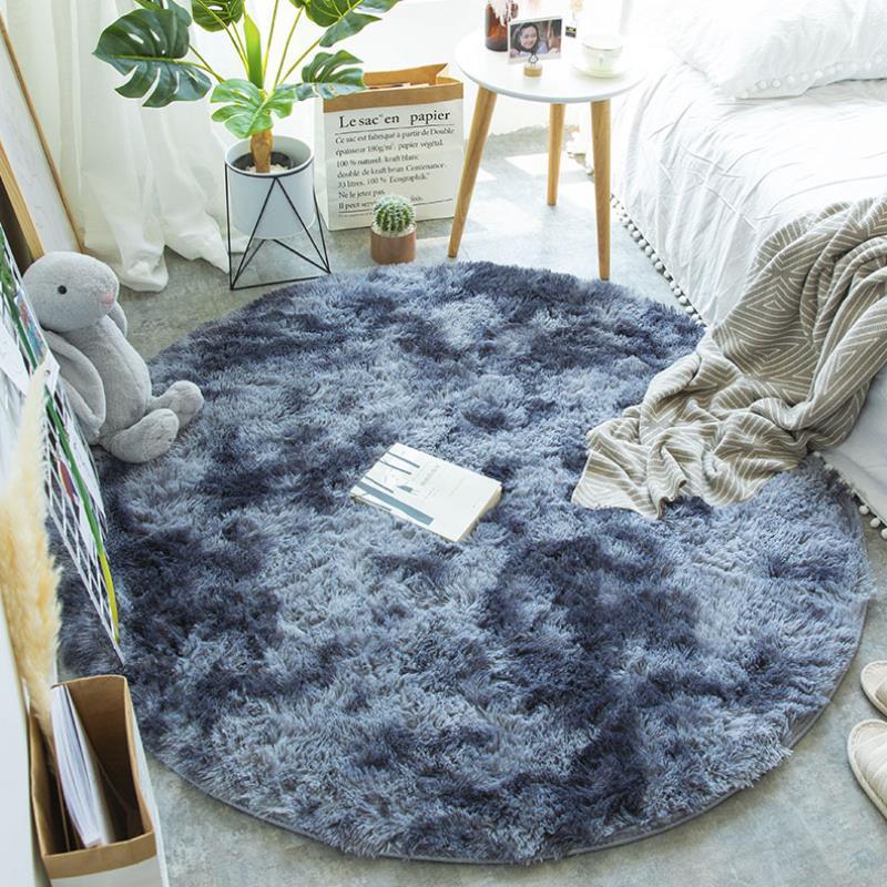 Fluffy Round Shaggy Rugs - 9 Colors, 1.77" Thick Pile - Dreamy-Designs Store Online