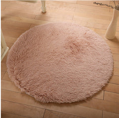 Fluffy Round Shaggy Rugs - 9 Colors, 1.77" Thick Pile - Dreamy-Designs Store Online