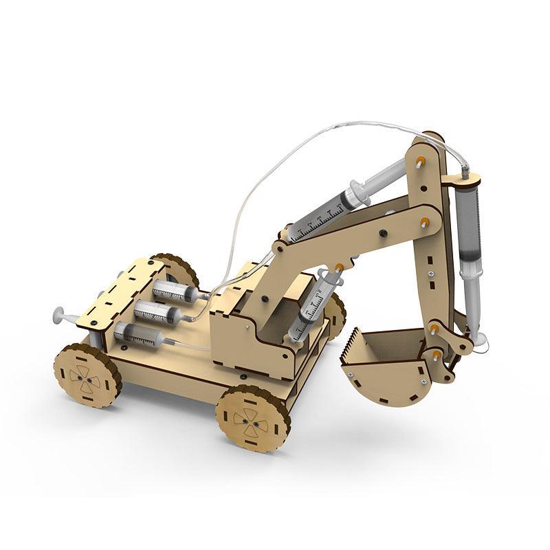 Hydraulic Excavator STEM Kit: 3-in-1 DIY Science Toy for Kids - Dreamy-Designs Store Online