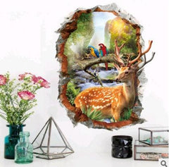 Three-dimensional 3D wall stickers, hole painting, landscape - Dreamy-Designs Store Online