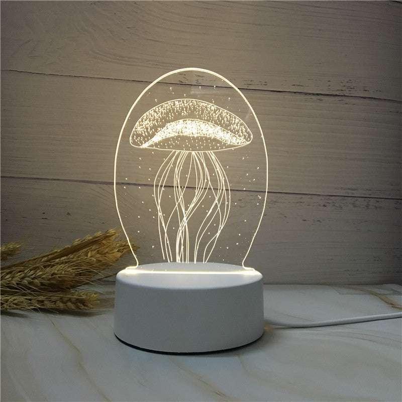 3D LED Lamp Creative Energy Saving Cartoon Night Light (Desktop/Bedside/Baby Room/Corridor) - Soft Bright Lighting With Durable Base - Dreamy-Designs Store Online