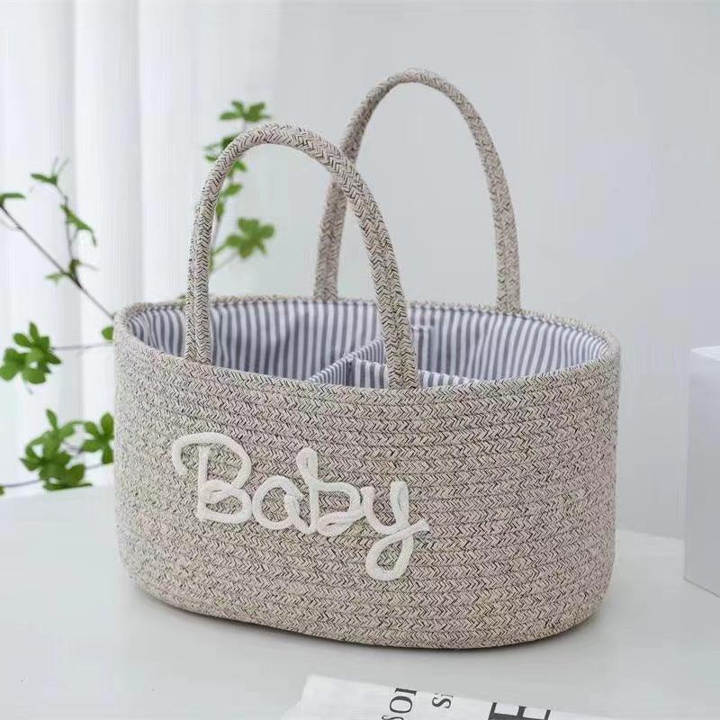 Versatile Cotton Storage Baskets: 4 Colors Available - Dreamy-Designs Store Online