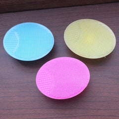 Baby Silicone Shampoo Bath Brush: 3 Colors for Safe Bathing - Dreamy-Designs Store Online