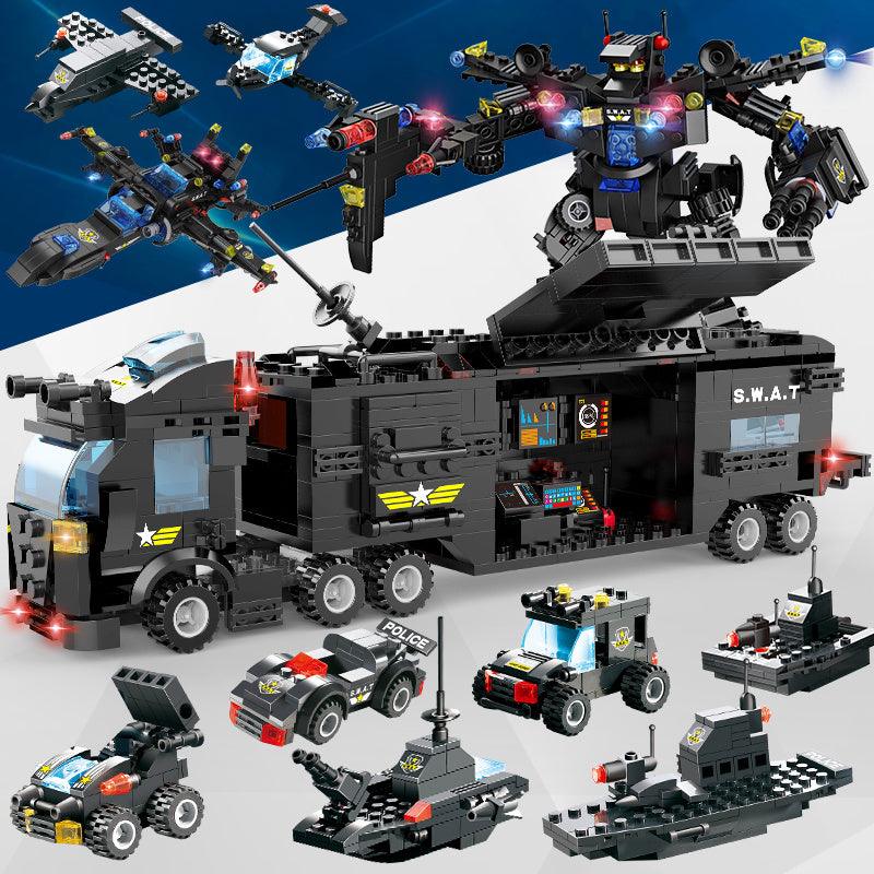 Military aircraft carrier police building blocks - Dreamy-Designs Store Online