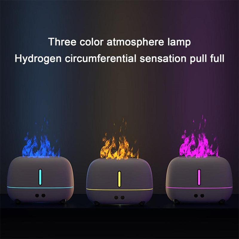 Flame Humidifier Upgraded Flame Fireplace Air Aroma USB Essential Oil Diffuser - Dreamy-Designs Store Online