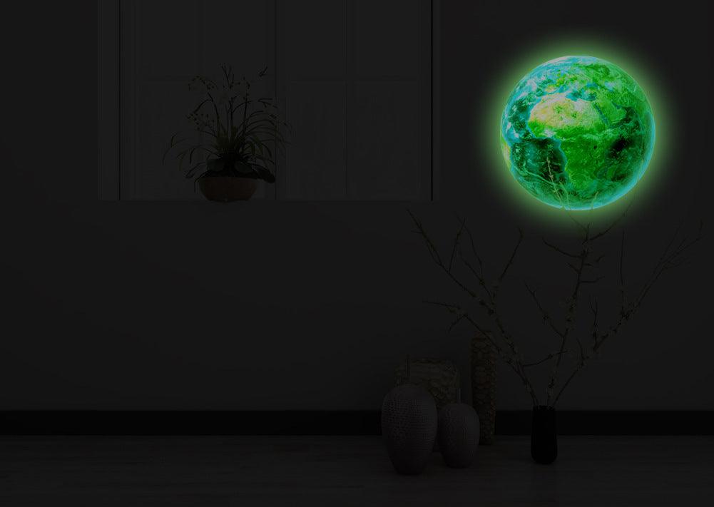 Luminous Wall Stickers 3D Moon Earth Glow Decorative Stickers - Dreamy-Designs Store Online