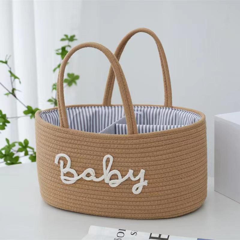 Versatile Cotton Storage Baskets: 4 Colors Available - Dreamy-Designs Store Online