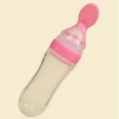 Safe 90ml Silicone Baby Feeding Spoon | Heat-Resistant - Dreamy-Designs Store Online