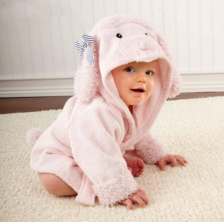 Cartoon Cute Animal Modeling Baby Bath Towels Baby Bathrobes Cotton Children's Bathrobes Baby Hooded - Dreamy-Designs Store Online