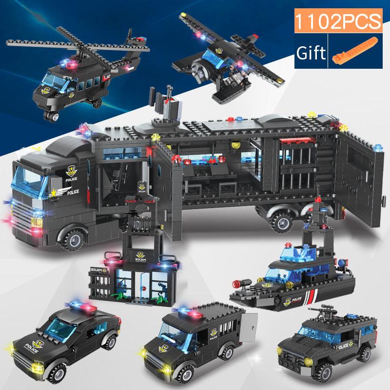 Military aircraft carrier police building blocks - Dreamy-Designs Store Online