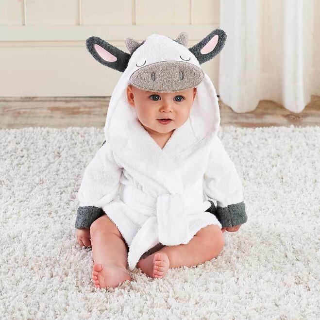 Cartoon Cute Animal Modeling Baby Bath Towels Baby Bathrobes Cotton Children's Bathrobes Baby Hooded - Dreamy-Designs Store Online