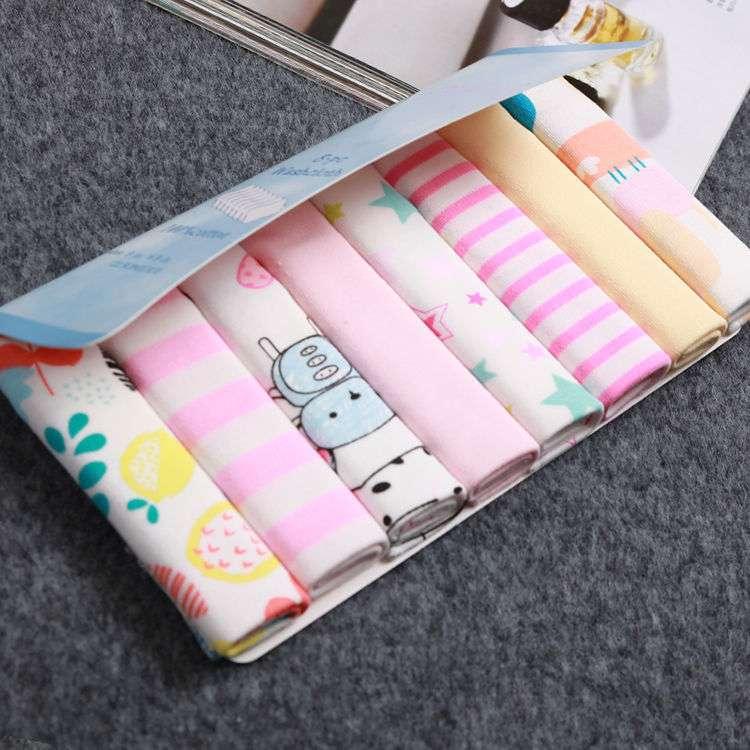 8-Pack Pure Cotton Baby Saliva Towels | Soft & Gentle - Dreamy-Designs Store Online