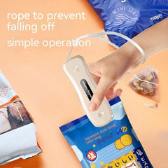 Rechargeable Small USB Mini Sealing Machine, Portable Kitchen Gadget (Type-C Charging, Multi-Purpose, Magnetic Attraction Patch) - Milky White/Black - Dreamy-Designs Store Online