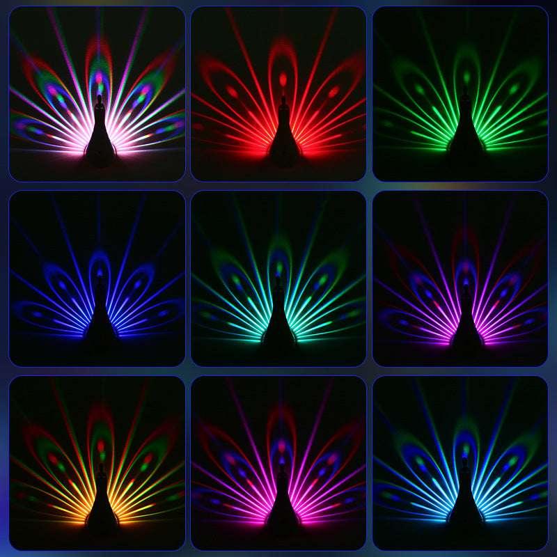 Peacocks Wall Lamp Colorful Ambient Lighting Modern Creative Atmosphere 3D Body Animal Lighting Lustre For Bedroom - Dreamy-Designs Store Online