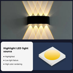 Aluminum LED Wall Lamp Waterproof IP65 interior wall light Up and Down Outdoor Garden Lights Bedroom Living Room Stairs Lighting - Dreamy-Designs Store Online