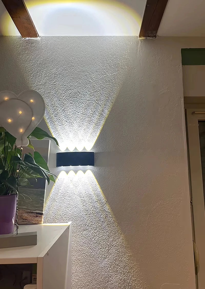 Aluminum LED Wall Lamp Waterproof IP65 interior wall light Up and Down Outdoor Garden Lights Bedroom Living Room Stairs Lighting - Dreamy-Designs Store Online