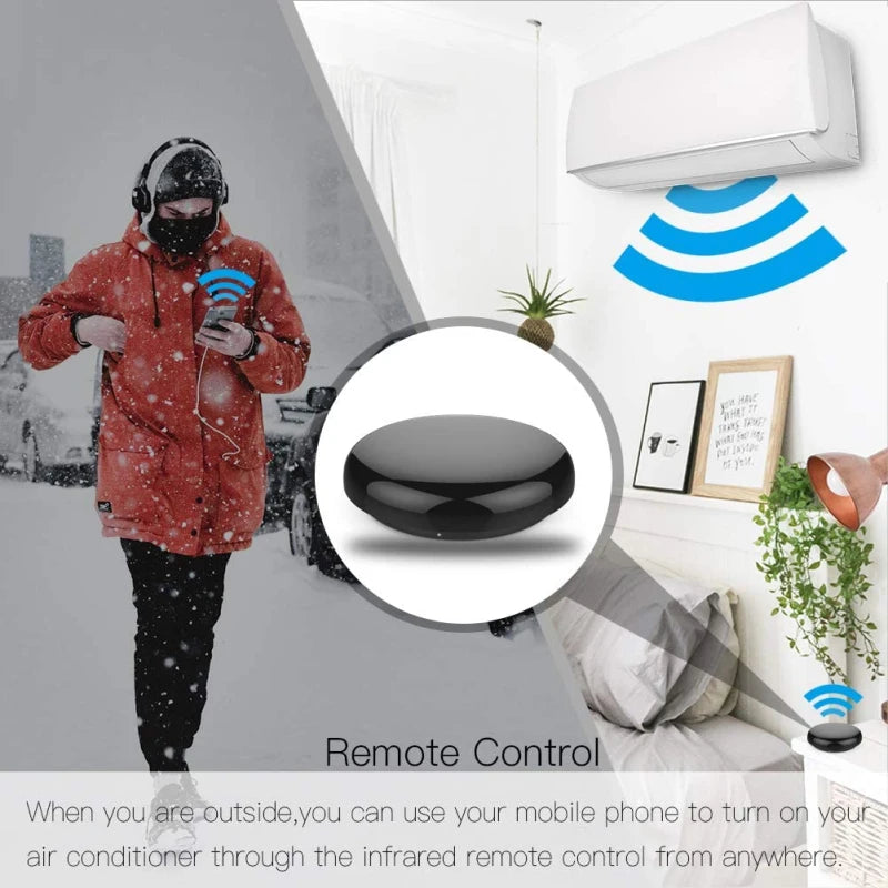 Tuya Smart WiFi Universal IR Remote Control 38KHz DIY Smart LIfe APP Voice Control for TV DVD AC with Alexa Alice Google Home - Dreamy-Designs Store Online