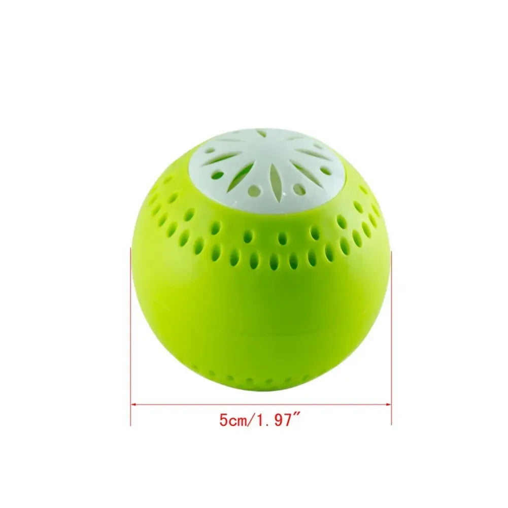 3 Pcs/Set Refrigerator Deodorant Balls (Active Carbon) / Fridge Odor Removal / Kitchen Tool / Household Cleaning Product (Green, 4cm Diameter) - Dreamy-Designs Store Online