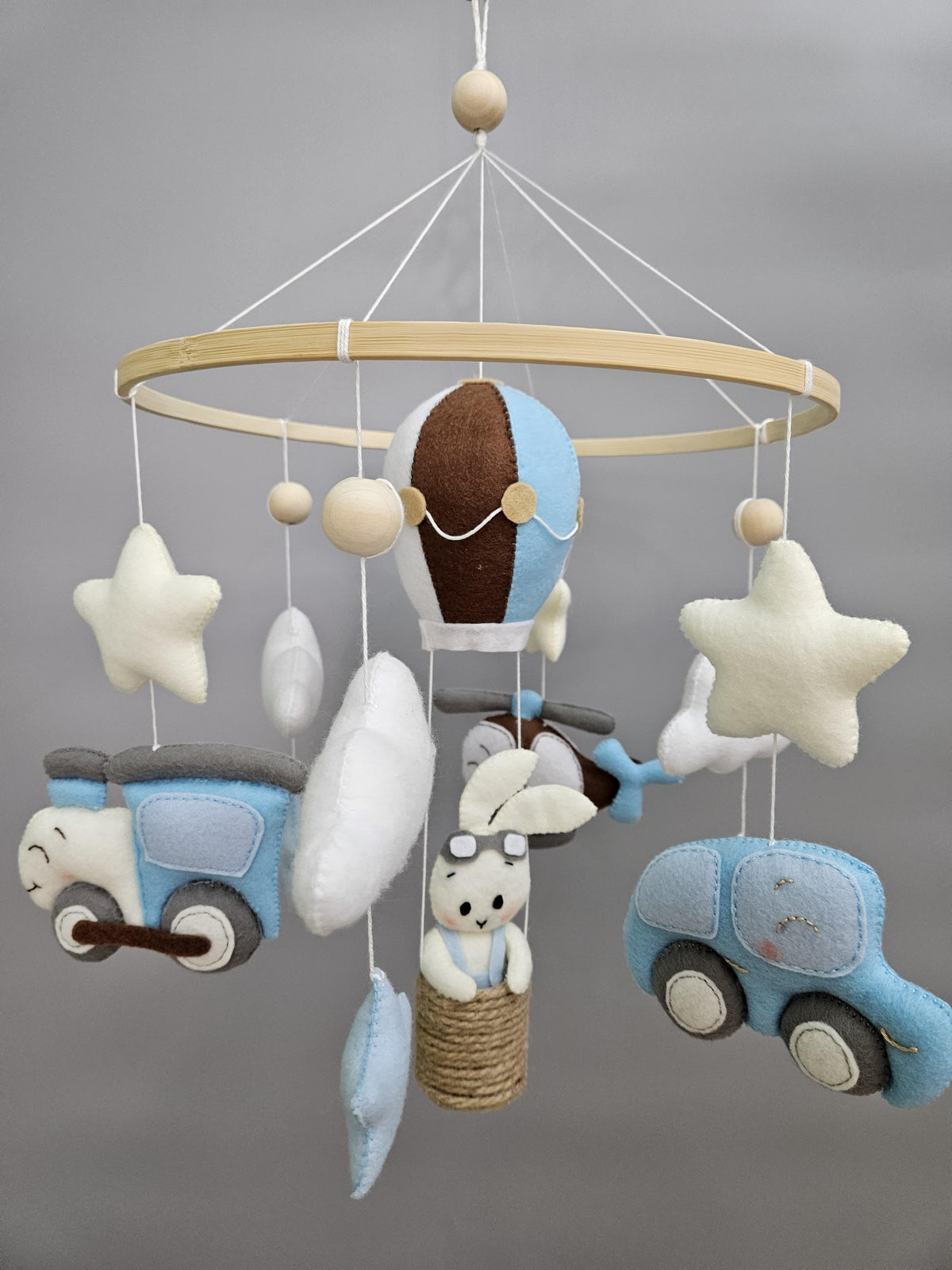 Sky-High Dreams: Handmade Baby Mobile - Dreamy-Designs Store Online