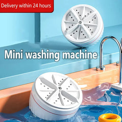 Portable Mini Turbo Washer USB Powered (30W) / Ultrasonic Cleaning Machine / For Underwear, Socks, Jewelry / Compact Travel Size (9.5cm) / Home & Travel Use - Dreamy-Designs Store Online