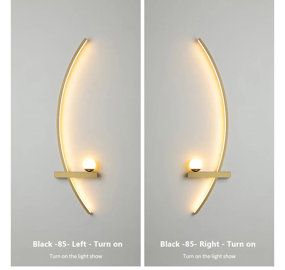 LED Wall Lamp 55/105CM Smart Remote Control Left Right Lighting Wall Sconces Bedroom Bedside Living Room Home Led Lights Lustre - Dreamy-Designs Store Online