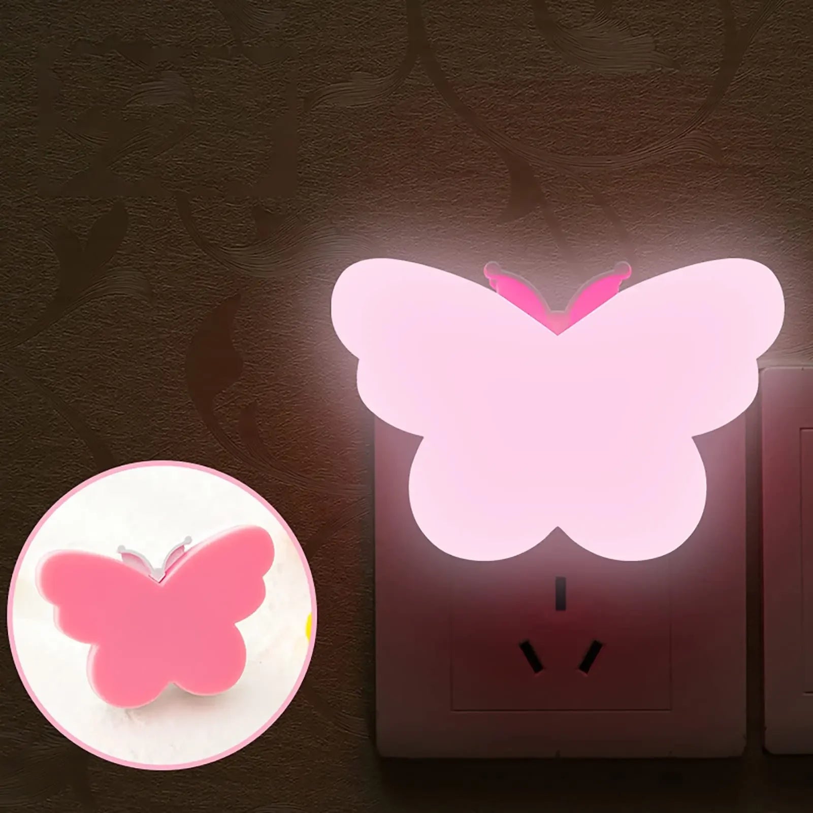 Butterfly Night Light Plug Into Wall Auto Dusk to Dawn Smart Sensor Night Light for Living Room Bedroom Bathroom Kids 220V EU - Dreamy-Designs Store Online