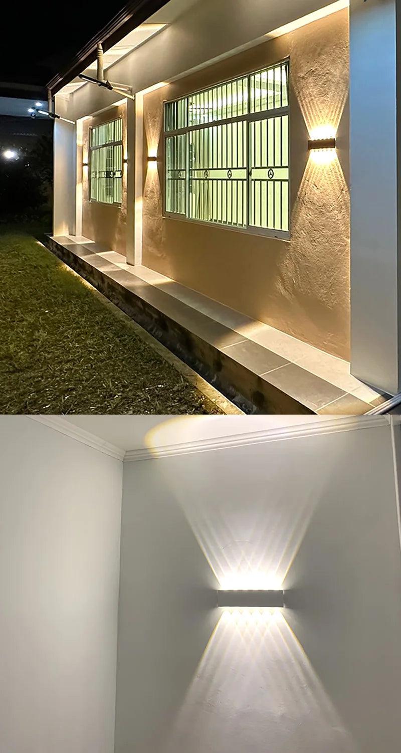 Aluminum LED Wall Lamp Waterproof IP65 Outdoor Garden Lights 8W 12W Interior Wall Light for Bedroom Living Room Stairs Lighting - Dreamy-Designs Store Online