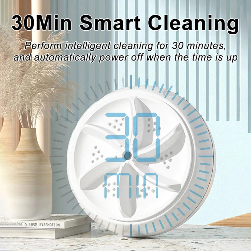 Mini Washing Machine Portable USB (Rotating Turbo) / Ultrasonic Dishwasher For Clothes, Socks, Underwear / Home Kitchen Travel / Remote Control - Dreamy-Designs Store Online