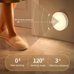 LED Smart Human Body Sensor Night Lamp Emergency Automatic Lighting USB Charging Wireless Magentic Suction Use Night Light - Dreamy-Designs Store Online