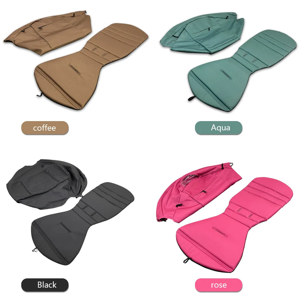 3pcs/set 175 Stroller Accessories Canopy Cover Seat Cushion For Babyyoya Sunshade Cover Seat Mattress With Zipper Pocket - Dreamy-Designs Store Online