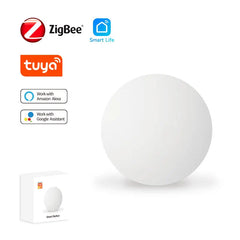 Tuya ZigBee Wireless Scene Switch Push Button Automation Scenario Controller Battery Powered Intelligent Linkage Tuya Devices