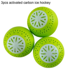 3 Pcs/Set Refrigerator Deodorant Balls (Active Carbon) / Fridge Odor Removal / Kitchen Tool / Household Cleaning Product (Green, 4cm Diameter) - Dreamy-Designs Store Online