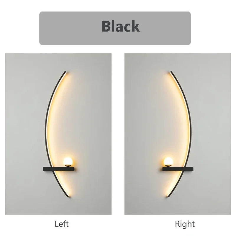 LED Wall Lamp 55/105CM Smart Remote Control Left Right Lighting Wall Sconces Bedroom Bedside Living Room Home Led Lights Lustre - Dreamy-Designs Store Online