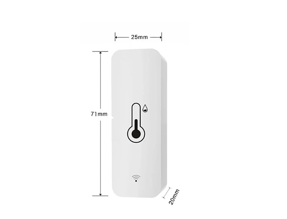 Tuya WiFi Smart Temperature Humidity Sensor Indoor Hygrometer Controller Monitoring Work with Smart Speaker Alexa Google Home