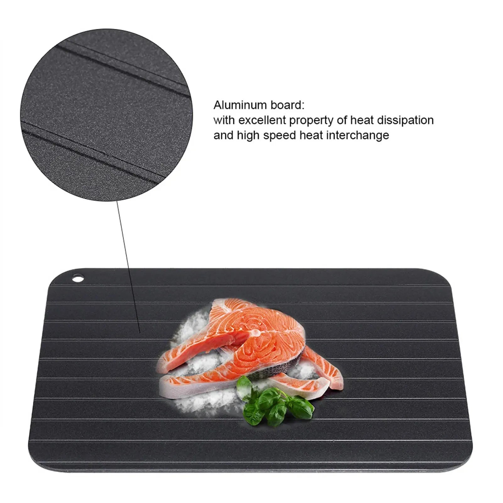 Metal Aluminum Fast Safe Food Meat Defrosting Thawing Tray Plate Home Kitchen Gadget - Dreamy-Designs Store Online