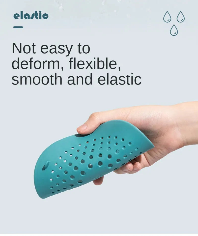 Silicone Hair Catcher (15cm) "Bathroom Sink Strainer; Kitchen Drain Filter; Shower Outfall Protector" (TPR Material / Easy Clean / Flexible) - Dreamy-Designs Store Online