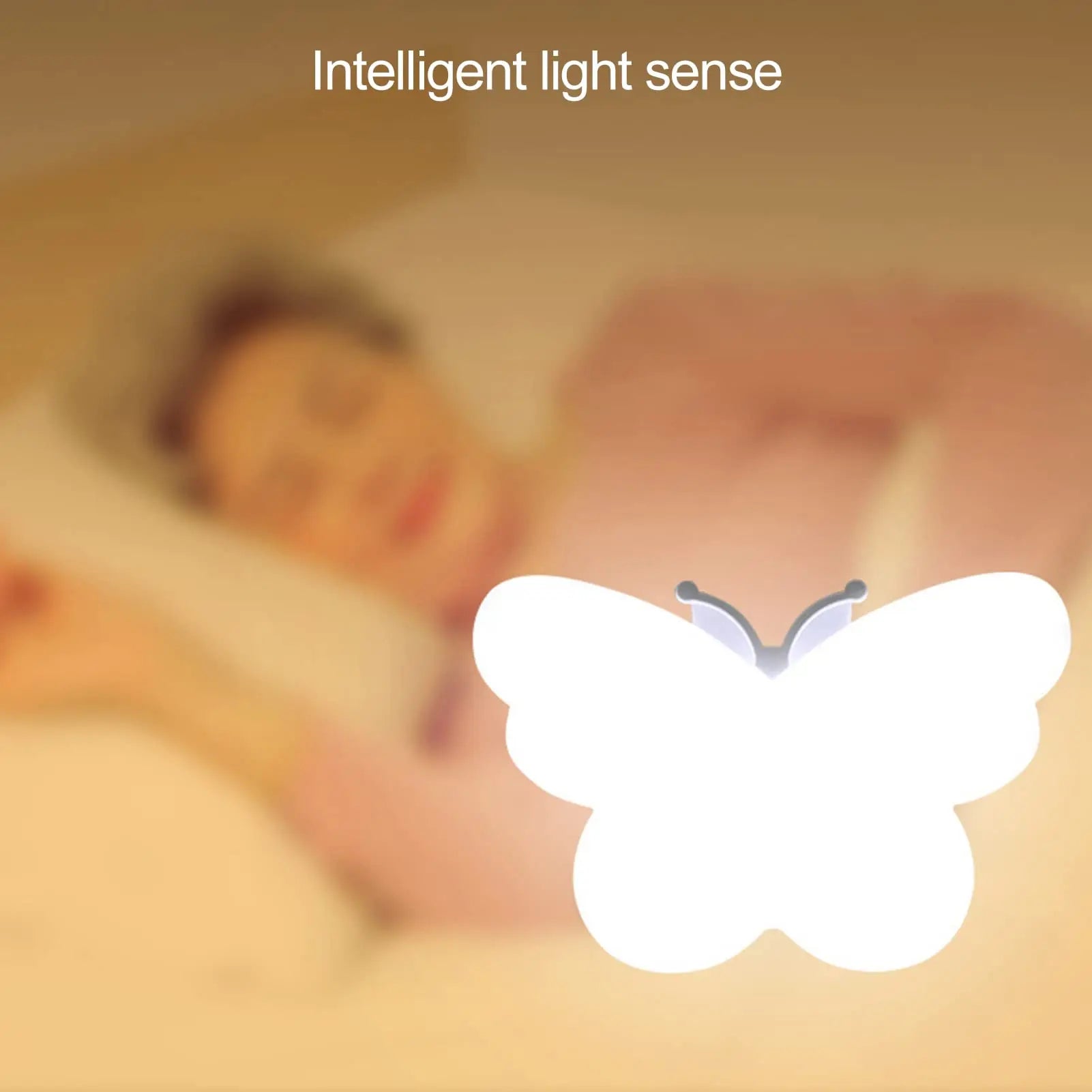 Butterfly Night Light Plug Into Wall Auto Dusk to Dawn Smart Sensor Night Light for Living Room Bedroom Bathroom Kids 220V EU - Dreamy-Designs Store Online