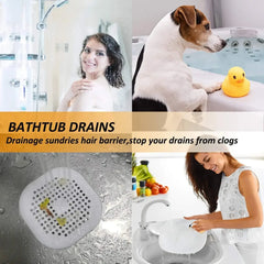 Silicone Drain Protector (Hair Catcher, Sink Strainer) - Kitchen, Bathroom, Bathtub - Easy Install/Remove - Dreamy-Designs Store Online