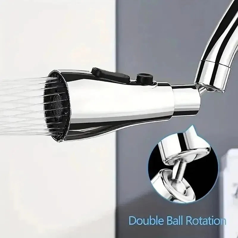 1pc Faucet Extender (Three Modes) "Splash Prevention" "Water Saver" "Extended Shower Spray Filter" / Kitchen & Bathroom Accessory / Easy Install / Durable Copper Alloy - Dreamy-Designs Store Online