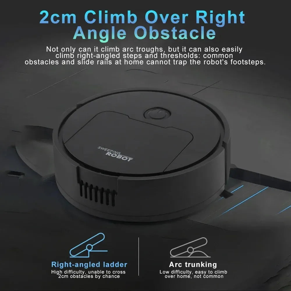 Fully Automatic Mini Robot Vacuum (Sweep/Mop/Suction) - Intelligent 3-in-1 Cleaning Machine - Household Helper for Easy Floor Maintenance - Dreamy-Designs Store Online