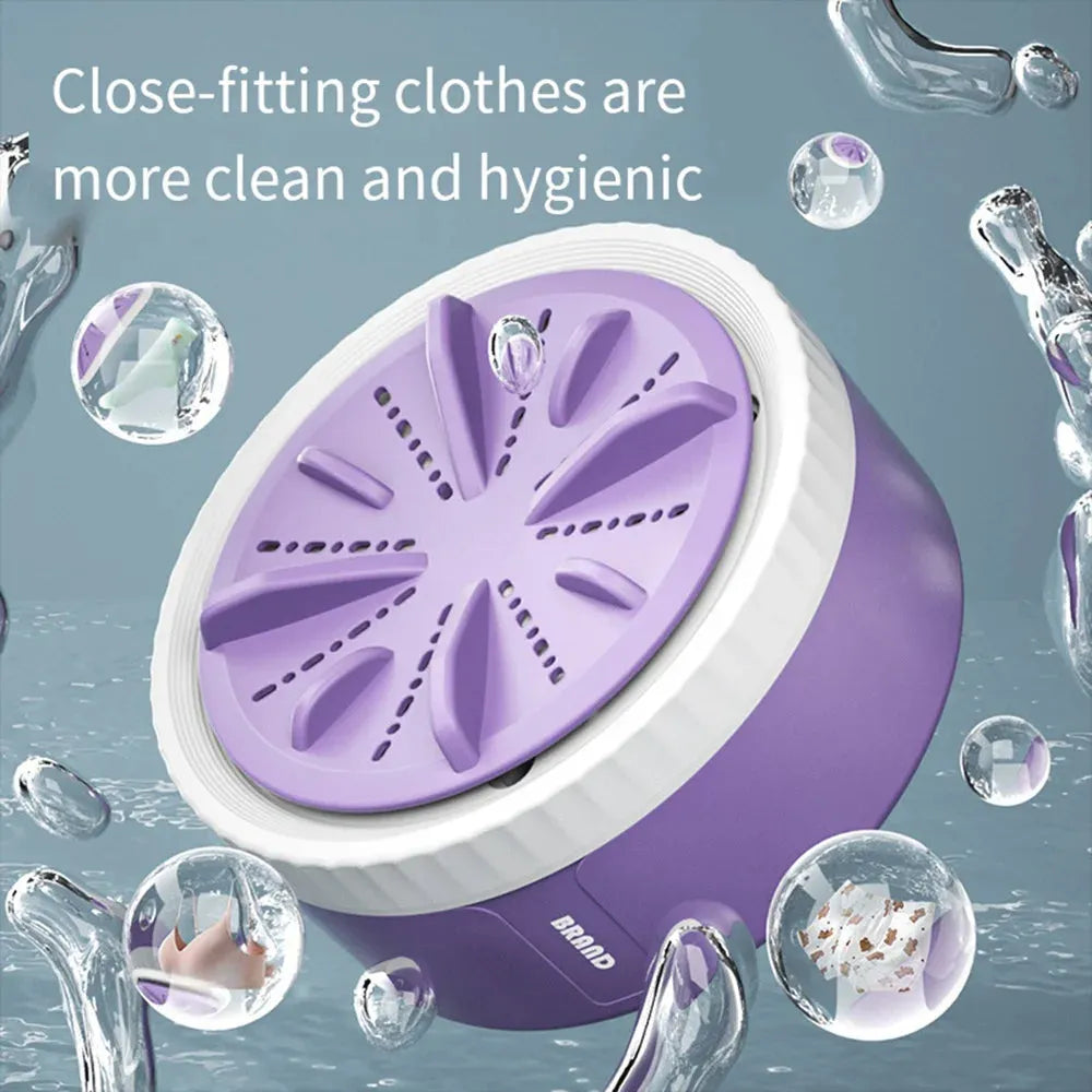 Mini Washing Machine Portable USB (Rotating Turbo) / Ultrasonic Dishwasher For Clothes, Socks, Underwear / Home Kitchen Travel / Remote Control - Dreamy-Designs Store Online