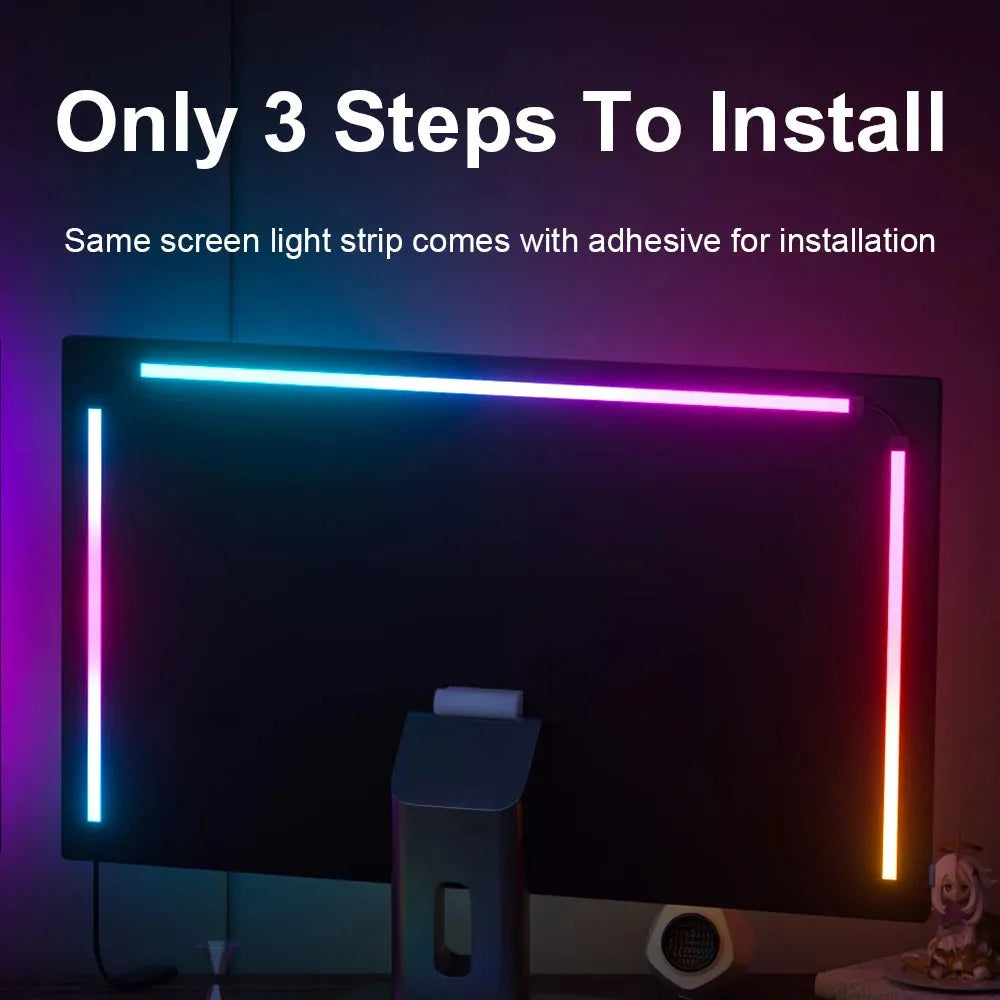 Smart Ambient TV Lighting (LED Strip, PC Display Sync, DIY Party Atmosphere Light) - Dreamy-Designs Store Online